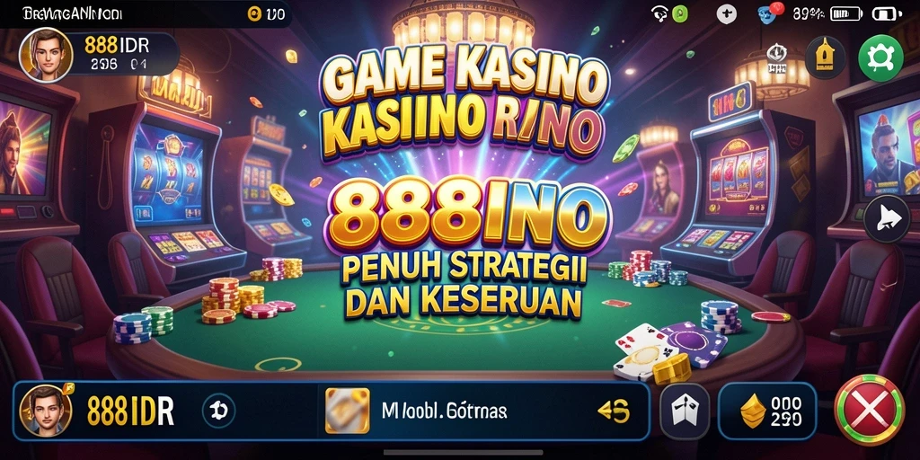 Tangkapan layar menunjukkan pemain bersenang-senang di 888IDR dengan pengalaman Kasino yang mengesankan.