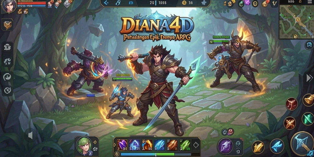 Tampilan seru permainan DIANA4D dalam aksi ARPG.