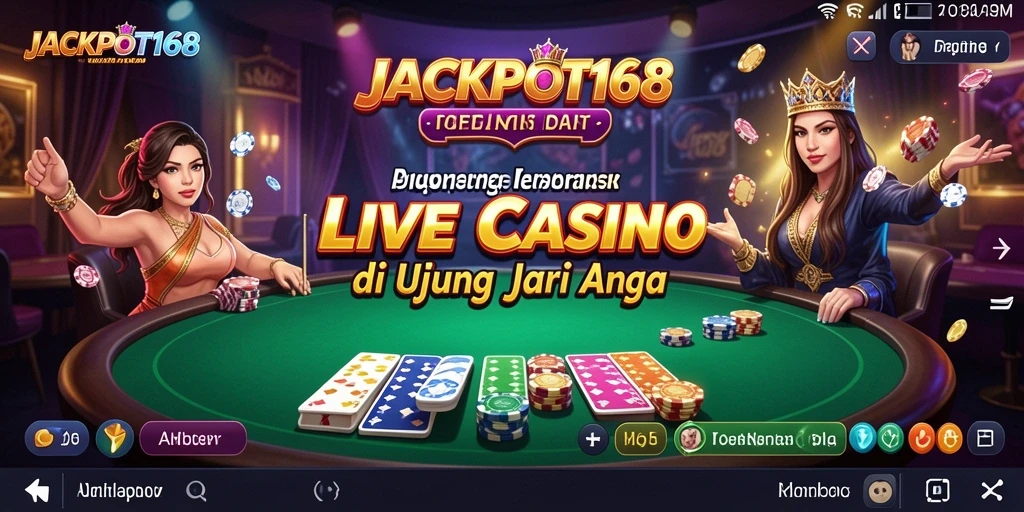 Gameplay Live Casino yang mendebarkan di JACKPOT168.