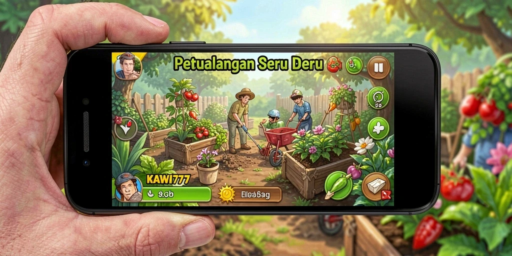 Tampilan permainan KAWI777 yang penuh warna dan menarik.