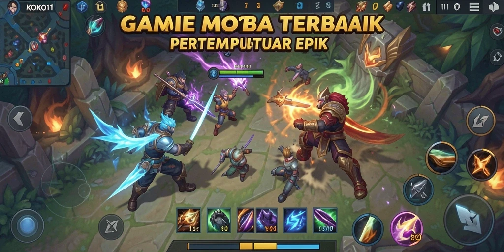 Tampilan gameplay KOKO11 yang penuh aksi dan strategi.