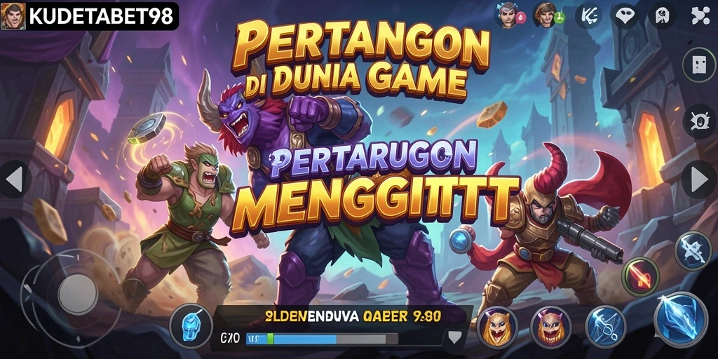 Screenshot gameplay KUDETABET98 menampilkan pertarungan yang intens.