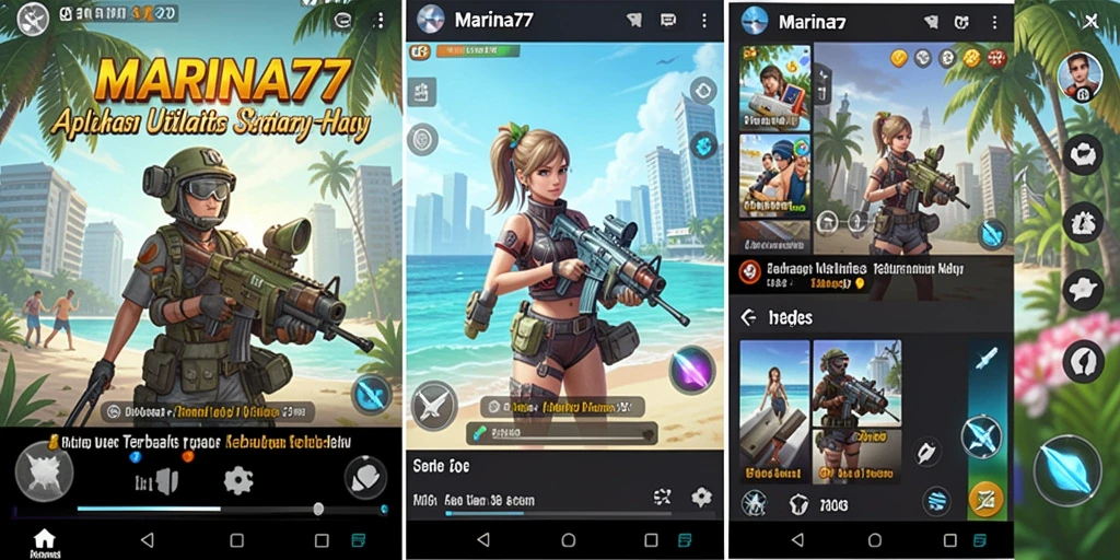 Screenshot utama MARINA77 menampilkan antarmuka aplikasi Utility yang user-friendly.