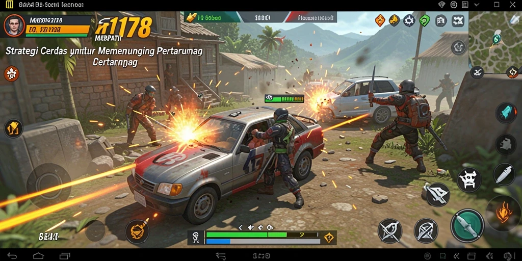 Tampilan gameplay MERPATI178 dengan pertempuran strategi yang intens.