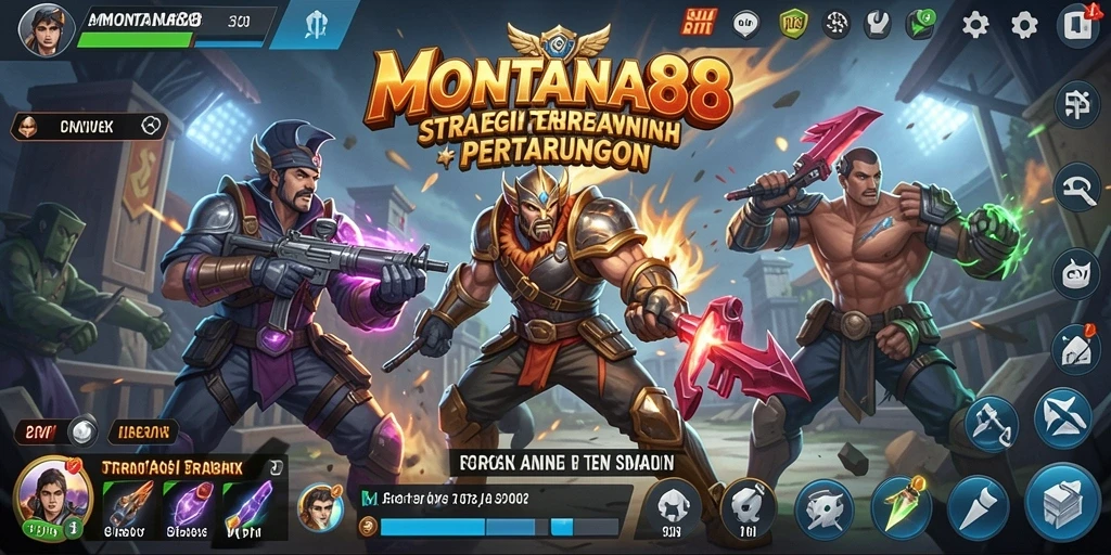 Tampilan menarik dari gameplay MONTANA88 dalam pertempuran strategi.