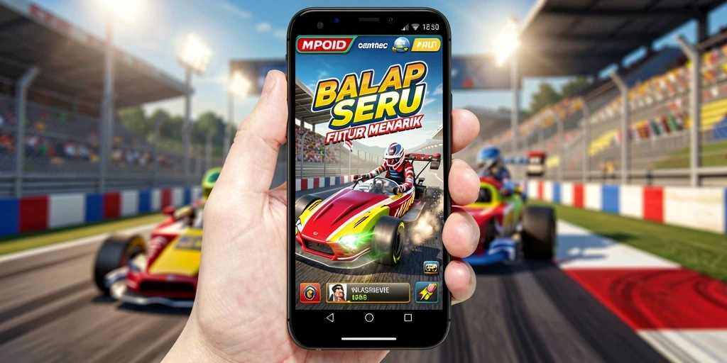 Gameplay menegangkan dalam balapan cepat di MPOID.