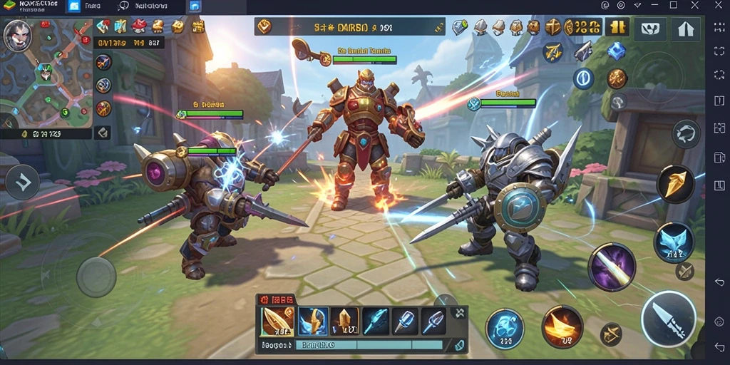 Tangkapan layar NOX123 menampilkan aksi gameplay SLG yang seru dan menantang.