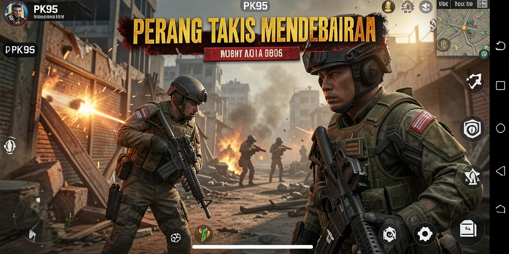Tampilan gameplay PK95 yang seru dan penuh aksi.