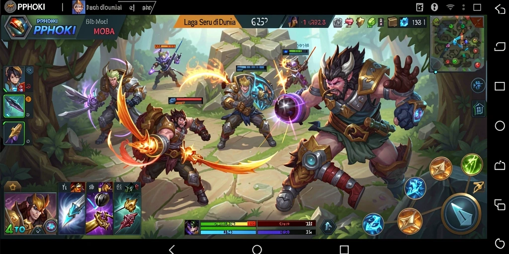 Tampilan gameplay PPHOKI yang seru dan strategis.