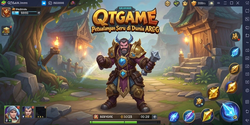 Gameplay menarik QTGAME dalam dunia ARPG yang luas.