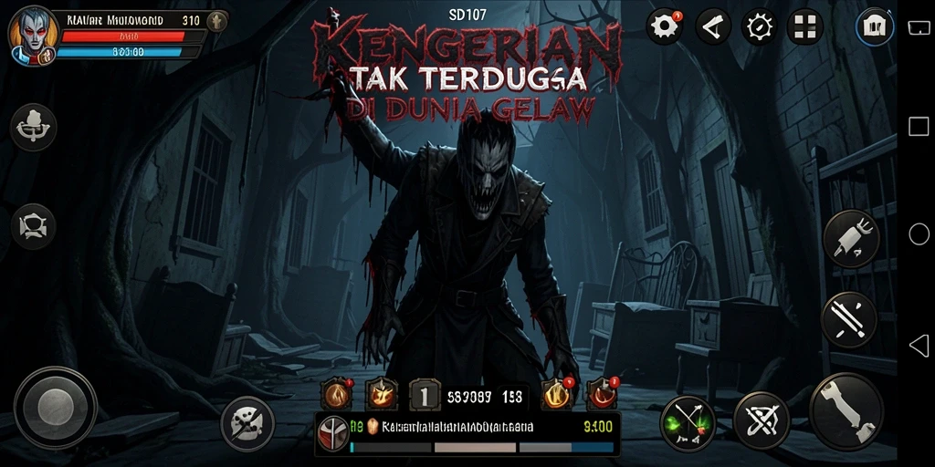 Gameplay mendebarkan dengan suasana gelap dan menyeramkan.