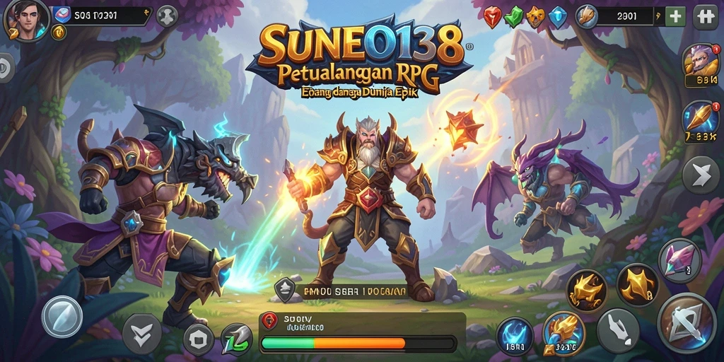 Tampilan gameplay mendebarkan di SUNEO138 dengan pertarungan yang intens.