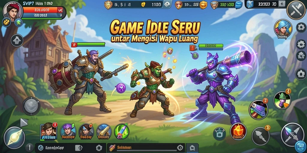 Screenshot gameplay SVIP7 yang menampilkan aksi seru dalam game Idle.