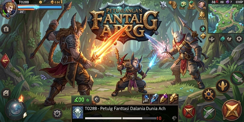 Screenshot menampilkan aksi pertempuran seru dalam TO288.